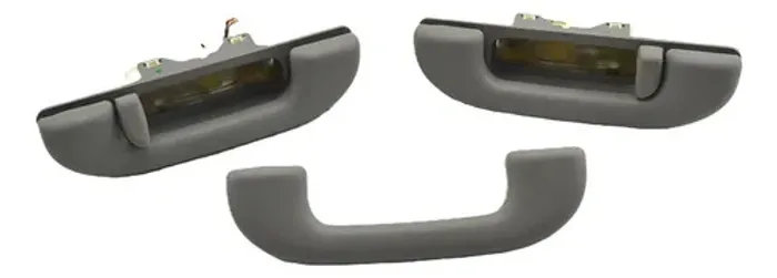 Kit 3 Puxador Alça Teto Pqp Fiat Toro 2019 Original Preto