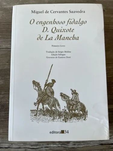 Dom Quixote (Editora 34) e 3 livros Ilustrados por Gustave Doré