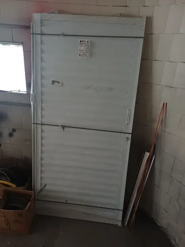 Porta Suspensa Alumínio Branco 2,10x095