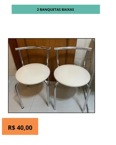 2 banquetas baixas