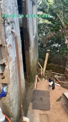 Vendo uma casa 1 cômodo grande banheiro fazer divisões tem terreno na frente do lado