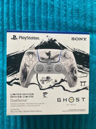 DualSense Ghost of Yotei Preto Controle Lacrado