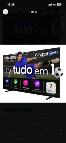 Smart Tv Samsung U8100f Crystal Uhd 4k 2025 43 Preto