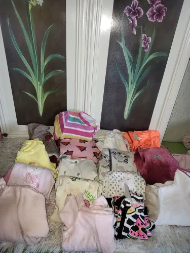Lote de roupas infantil bebê menina tm pmg 100 peças
