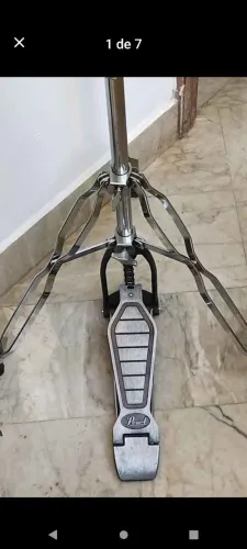 Máquina de chimbal Hi hat Pearl pés giratórios