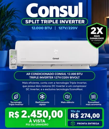 Ar condicionado 12000 BTU bivol tiple inverter Novo Lacrado
