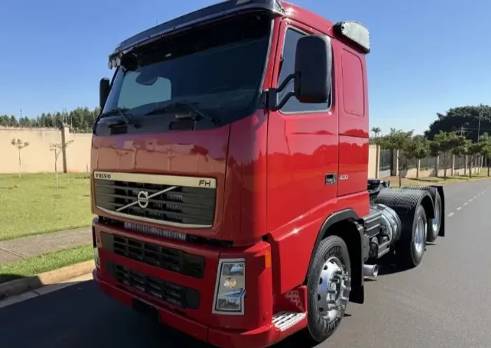 volvo fh400 vermelho 2009 - cavalo mecânico 6x2 