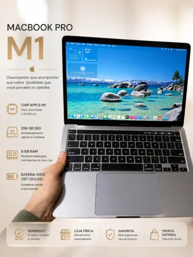 *MacBook Pro M1, 100% / Garantia / Loja física