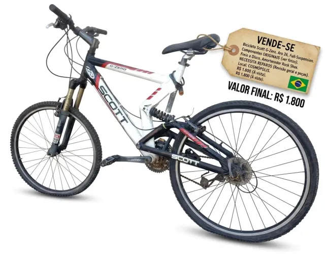 BICICLETA SCOTT G-ZERO ARO 26 MOUNTAIN BIKE