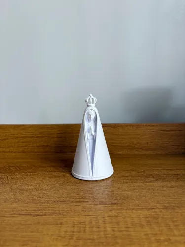 Estatueta nossa senhora branca 10cm