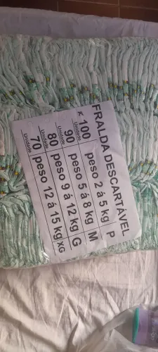 Fralda tamanho p