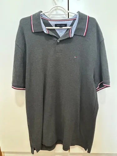 Camisa Polo Tommy Hilfiger Cinza