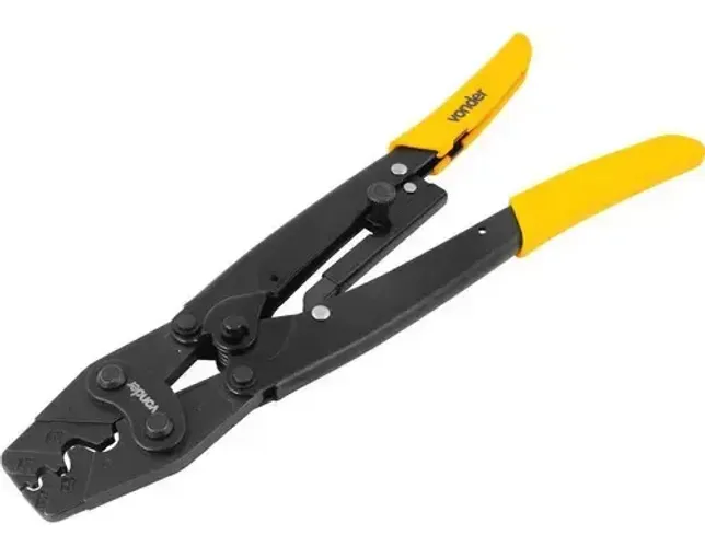 Alicate Crimpador Terminais 1,25mm² A 16,0mm² Acv 160 Vonder Cor Amarelo