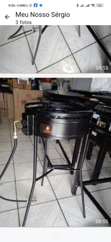 Fogareiro tripa chama, produto NOVO