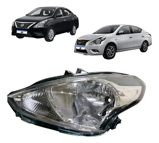 Farol Nissan Versa Lado Esquerdo 2015 2016 2017 2018 2019 Esquerdo/motorista