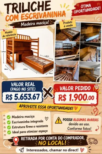 Trilhiche com escrivaninha
