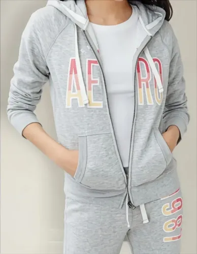 Blusa Moletom Aeropostale Ombré Aero Full Zip Hoodie Tamanho M