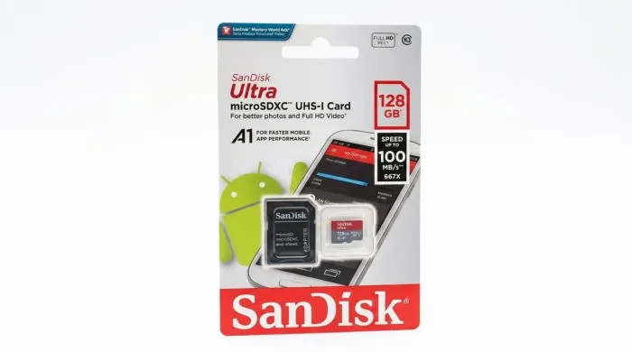 Cartão de memória sandisk ultra 128gb Microsoft com adaptador