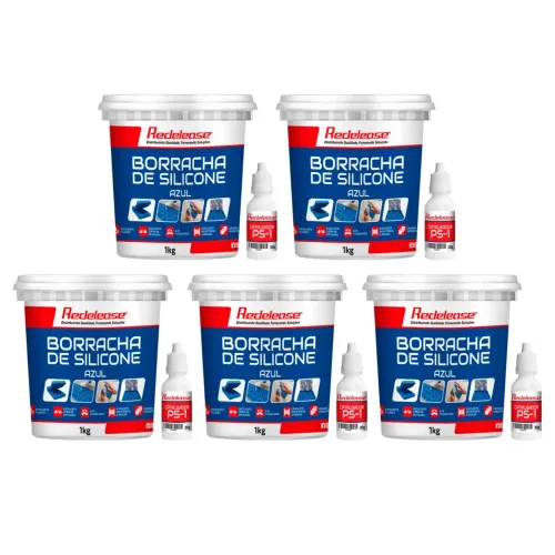 BORRACHA DE SILICONE AZUL (9 UNI)
