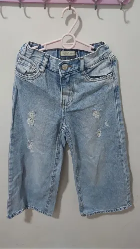 Calça wid leg infantil 6 anos