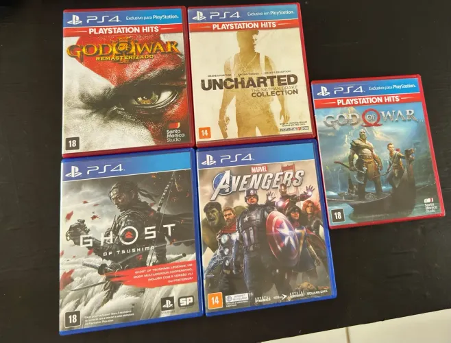 Jogos originais para Ps4 à partir de 70 reais