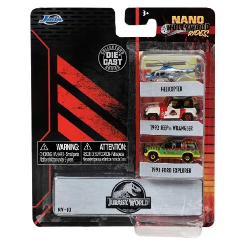 MINIATURA DE CARRO JADA NANO - JURASSIC PARK - ESCALA 1/65