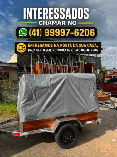 Carretinha, Reboque, Fazendinha Novo Documentação e Nota Fiscal No Seu Nome