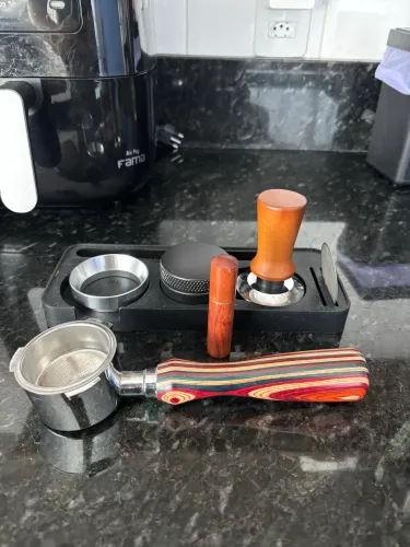Kit espresso - Tamper, Porta Filtro, DWT, Funil, Estação de suporte