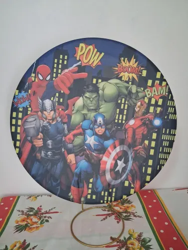 Capas decorativas 50x50 para mini festa na mesa