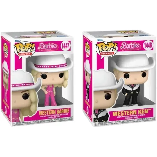 Funko Western Barbie #1447 e Western Ken #1446