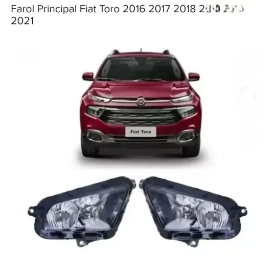 farol fiat toro 2019 endurance flex original Fiat