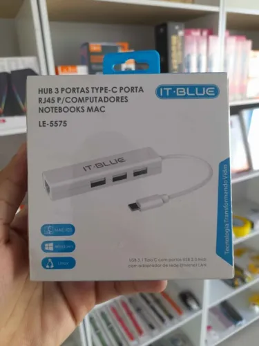 HUB USB Tipo C 3x Portas