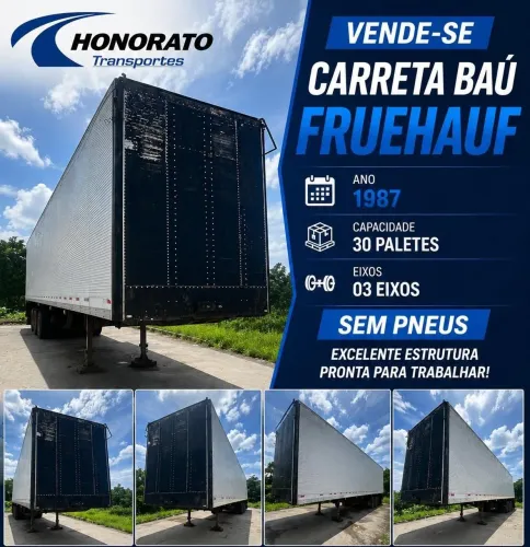 Carreta baú fruehauf (sem pneus)