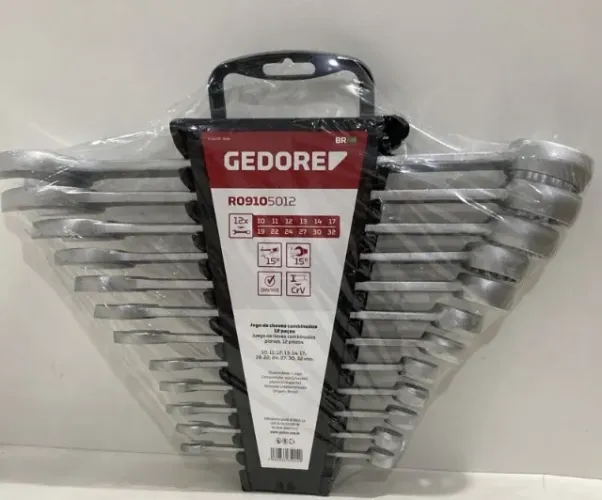 JOGO DE CHAVE COMBINADA 12 PEÇAS GEDORE RED - NOVO
