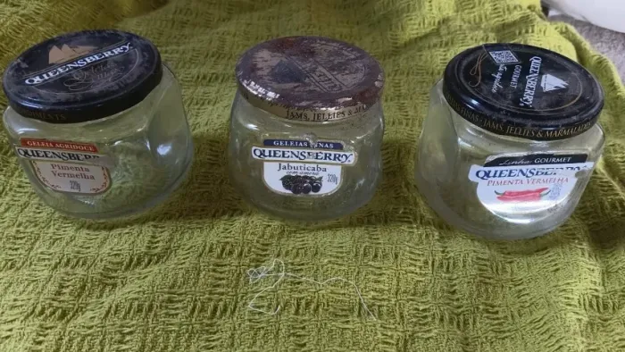 VIDRO DE GELEIA 320ml PARA ARTESANATO E  DECORAÇÃO  R$ 1,00 POR UNIDADE 