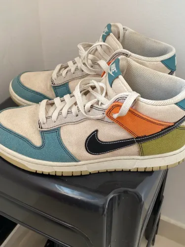 Nike Dunk mid pale ivory ótimo estado número 40