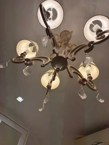 Lustre provençal com cristais