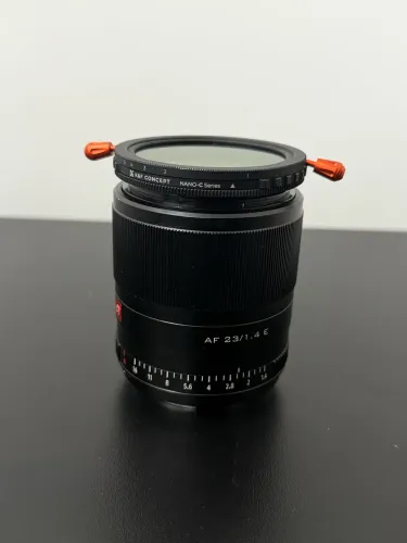 Lente viltrox 23mm 1.4 + Filtro Nd 2-32