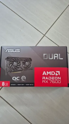 Placa de Vídeo ASUS Dual Radeon RX 7600 OC 8GB GDDR6 | Nova Lacrada | NF + Garantia