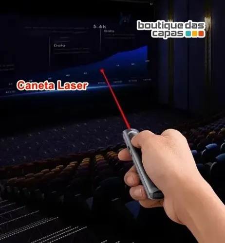 Caneta Laser Point - 200 Metros Hrebos Passador De Slides Apontador - RECERREGAVEL