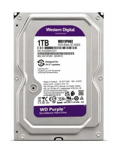 HD Interno WD Purple 1TB SATA WD11PURZ Para DVR e CFTV - NOVO
