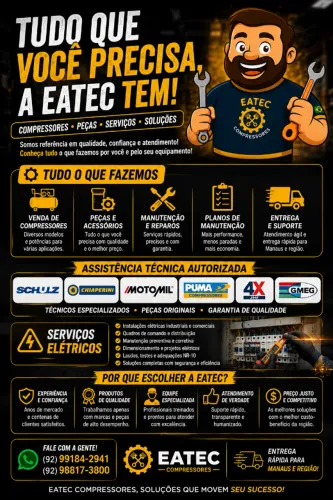 MANUTENÇÃO EM COMPRESSORES DE AR COMPRIMIDO