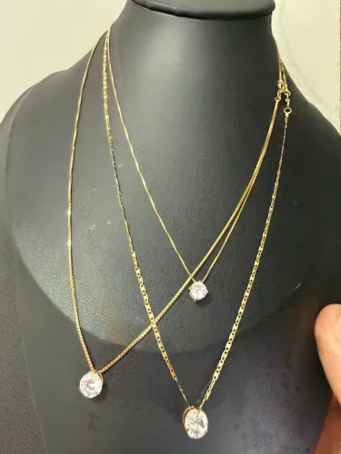 Correntes Femininas de ouro 18k procedência garantia eterna