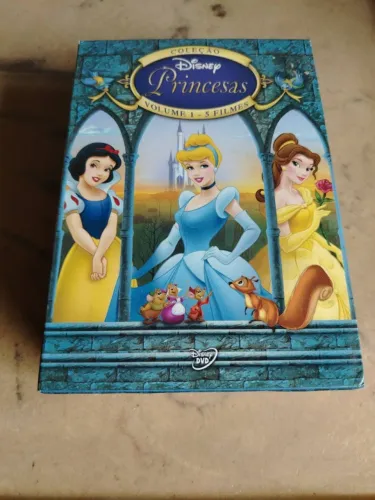 Coleção Disney Princesas Vol 1 - 5 Filmes Dvd Box 7 Discos