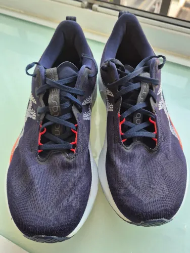  tênis asics novablast 5 azul e branco são silvestre - 43 br