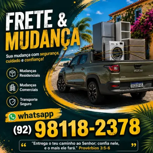 FRETE MUDANÇAS E GUINCHO DE MOTO (92fone9~8118~2378) ZONA LESTE NORTE E SUL
