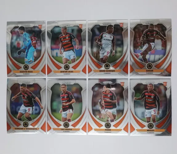 8 Cards Prizm Flamengo Mundial de Clubes Base Completo