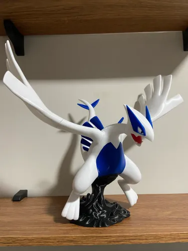 Lugia Pokémon Impresso em 3D | Figura Decorativa para Colecionadores