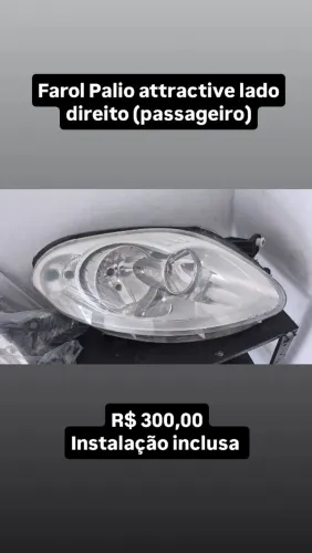 Farol Palio attractive lado direito ( passageiro)