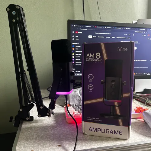 Microfone fifine am8 + Braço